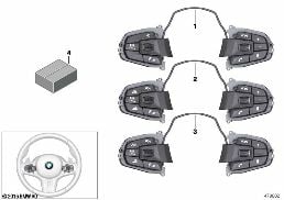 Conmutador volante M-Sport diagram for BMW 7 Series G12 725Ld