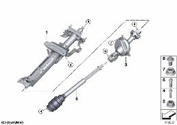 STEERING COLUMN MAN.ADJUST./MOUNT. PARTS