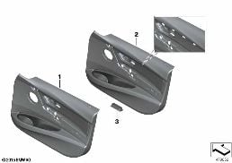 DOOR TRIM PANEL, FRONT diagram for BMW 3 Series F30 335i