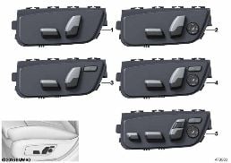 SEAT ADJUSTMENT SWITCH, DRIVER diagram for BMW 5 Series G38 530Le
