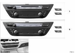 RADIO AND CLIMATE CONTROL PANEL diagram for BMW 5 Series G38 530Le
