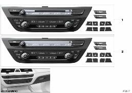 RADIO AND CLIMATE CONTROL PANEL diagram for BMW 5 Series G38 530Le