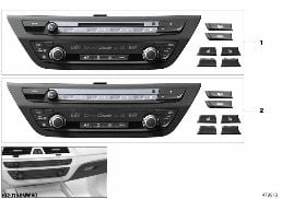 RADIO AND CLIMATE CONTROL PANEL diagram for BMW 5 Series G30 520i