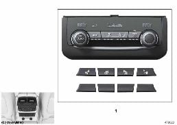 HEATING/AIR CONDITIONER ACTUATION REAR diagram for BMW 5 Series G38 530Le