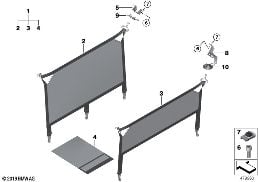 Load area net diagram for BMW MINI Countryman F60 One