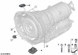 Pezzi di fissaggio del cambio diagram for BMW Rolls-Royce Phantom RR11 Phantom