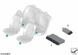 Styrenheter stolsmodul diagram for BMW 5 Series F90 M5 LCI M5 CS