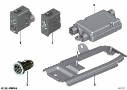 USB-/Audio arabirimi diagram for BMW X3 F25 35iX