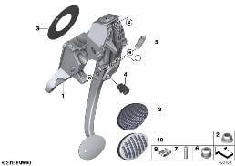 PEDAL ASSEMBLY, AUTOMATIC TRANSMISSION