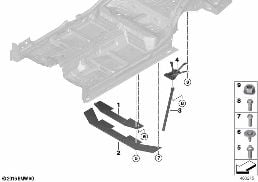 REINFORCEMENT FOR BODY, REAR diagram for BMW 5 Series G30 LCI 530d