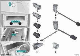 CIGARETTE LIGHTER / SOCKETS diagram for BMW 5 Series G38 530Le