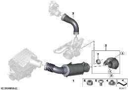 AIR DUCT diagram for BMW i8 I15 i8