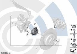REPAIR KIT FOR WHEEL BEARING, REAR