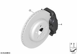 RETROFIT DESIGN BRAKE BLACK FRONT diagram for BMW 7 Series G12 740LdX