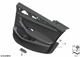 DOOR TRIM, REAR diagram for BMW 5 Series G30 LCI 530d