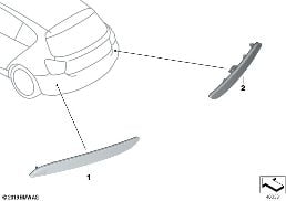 REFLECTOR diagram for BMW 1 Series F20 LCI 118d