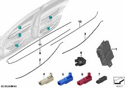 LED MODULE/FIBER-OPTIC CONDUCTOR/ECU