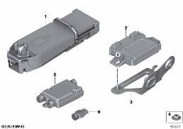 SEPARATE COMPONENTS TELEPHONY WCA/NFC diagram for BMW 4 Series F36 Gran Coupé LCI 430d