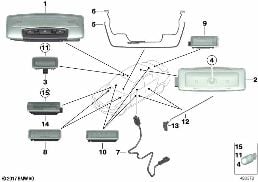 各种指示灯 diagram for BMW 4 Series F33 LCI 430iX
