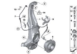 CARRIER / WHEEL BEARING, FRONT
