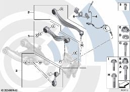 REPAIR KITS FOR SUSPENSION ARMS/STRUTS