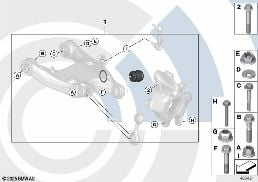 REPAIR KIT FOR BALL JOINT diagram for BMW 5 Series F10 LCI 528i