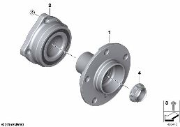 SIDE SHAFT/WHEEL BEARINGS diagram for BMW Rolls-Royce Dawn RR6 Dawn