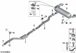 EXHAUST SYSTEM, REAR