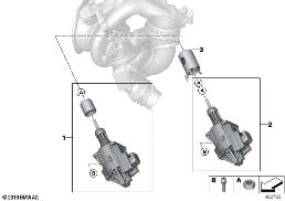Reparatieset uitlaatgasturbo diagram for BMW X2 F39 28iX