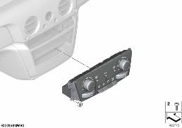 Commande de climatiseur diagram for BMW Rolls-Royce Cullinan RR31 Cullinan