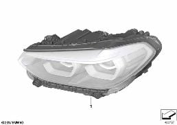 HEADLIGHT diagram for BMW X3 G01 30iX