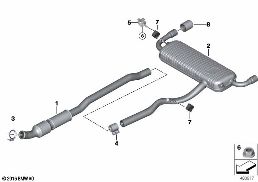 EXHAUST SYSTEM, REAR
