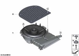 Pièces de boomer central diagram for BMW Rolls-Royce Cullinan RR31 Cullinan