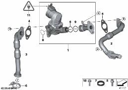 EMISSION CONTROL diagram for BMW 3 Series E90 LCI 318i