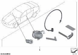 SINGLE KEY LOCKING SYSTEM DISPLAY KEY diagram for BMW 3 Series G20 Sedan 330d