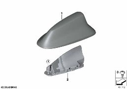Pièces d'antenne diagram for BMW Rolls-Royce Cullinan RR31 Cullinan