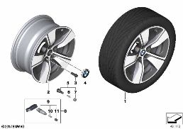 BMW кол.с л/с д.звездообр.спицы 661 -18
