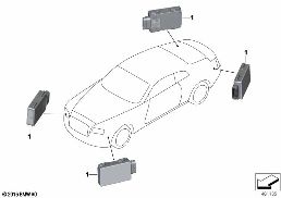 RADAR SENSOR, CLOSE RANGE diagram for BMW Rolls-Royce Phantom RR11 Phantom