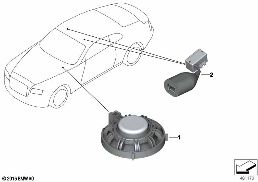 SINGLE PARTS F HANDS-FREE FACILITY diagram for BMW Rolls-Royce Ghost RR21 Ghost