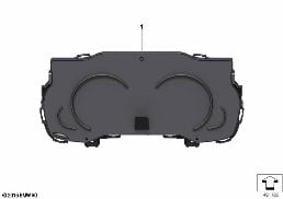 RETROFIT MULTIFUNCTIONAL CLUSTER diagram for BMW 7 Series G12 740LdX