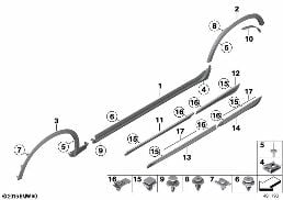 COVER DOOR SILL / WHEEL ARCH diagram for BMW X4 F26 28iX