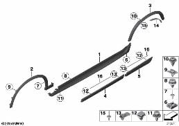 M COVER FOR ROCKER PANEL / WHEEL ARCH diagram for BMW X4 F26 28iX