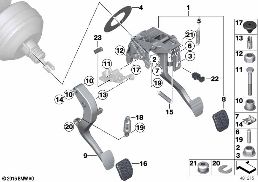 PEDAL ASSY W OVER-CENTER HELPER SPRING