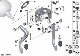 PEDAL ASSY W OVER-CENTER HELPER SPRING