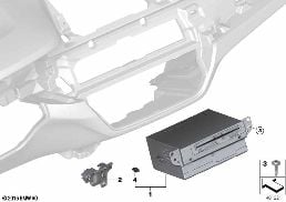 HEADUNIT HIGH 2 diagram for BMW X3 G01 20i