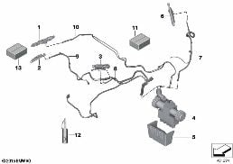 HARDTOP, RETRACTABLE, HYDRAULIC PARTS diagram for BMW 3 Series E93 330i