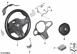 M SP. ST. WH. AIRBAG MULTIF./PADDLES