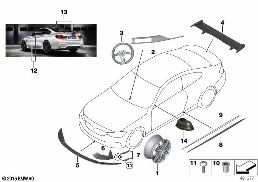 M4 DTM Champion Edition diagram for BMW 4 Series F82 M4 M4 GTS