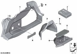 RIGHT TRUNK TRIM diagram for BMW 4 Series F32 428i