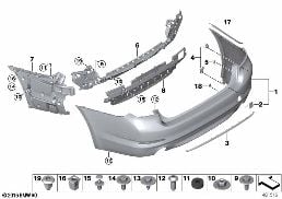 TRIM COVER, REAR